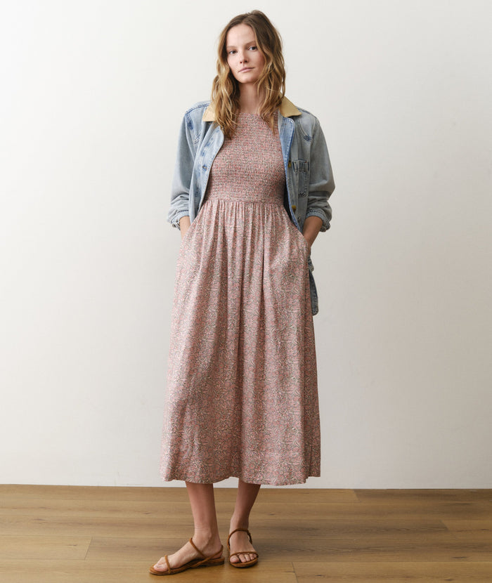Darcy Smocked Maxi Dress - Bouquet