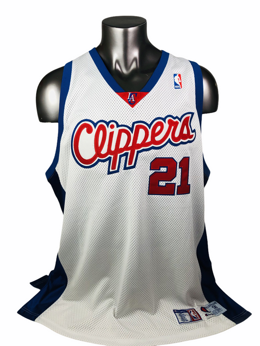 DARIUS MILES LOS ANGELES CLIPPERS VINTAGE 2000'S AUTHENTIC CHAMPION JERSEY ADULT 56