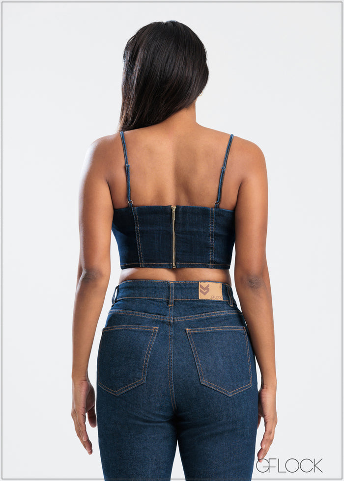 Denim Top - 250625