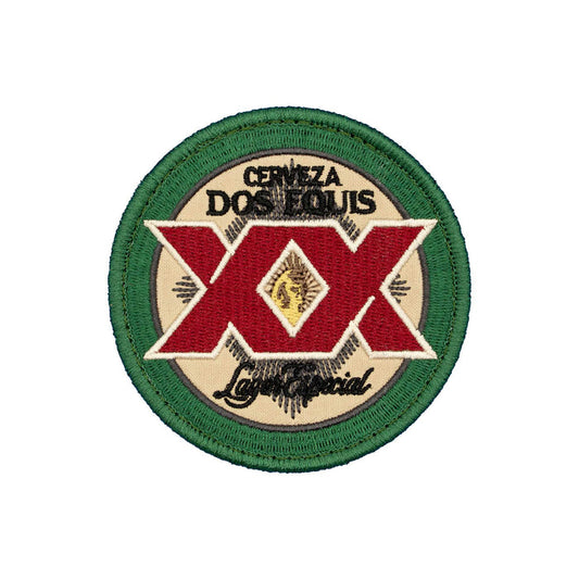 "Dos Equis" Beer Logo Embroidered Velcro Patch - Brotherhood Cornhole