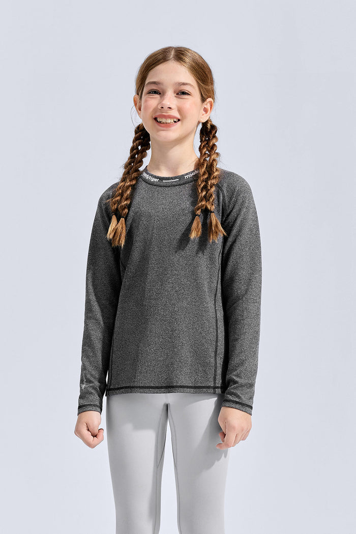 Long Sleeve Sport Tee **Charcoal Black**