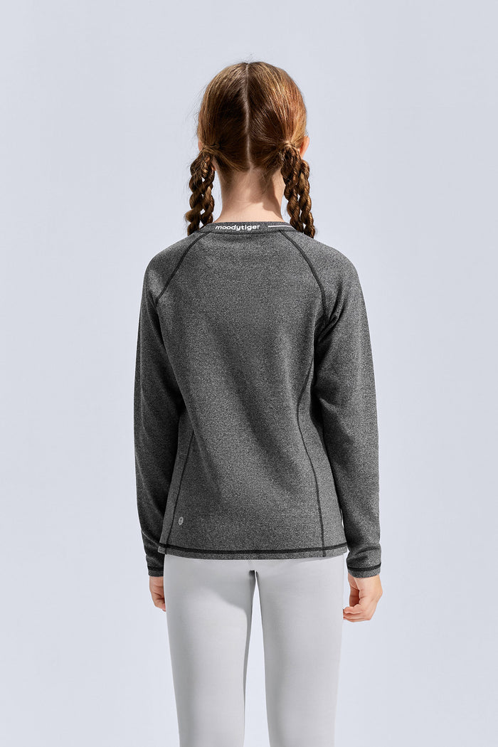 Long Sleeve Sport Tee **Charcoal Black**