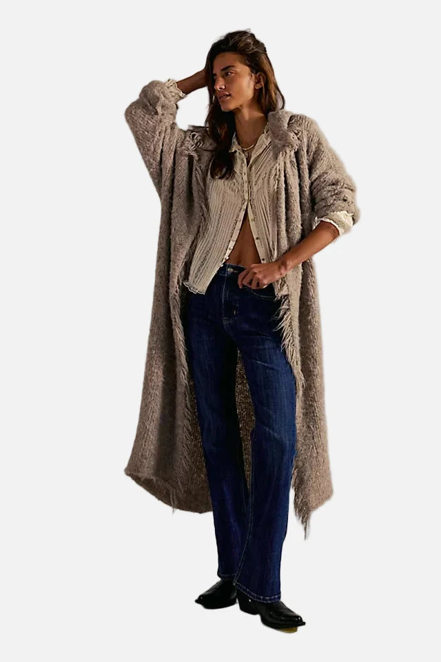 Double Knot High Rise Straight Jean in Aegean