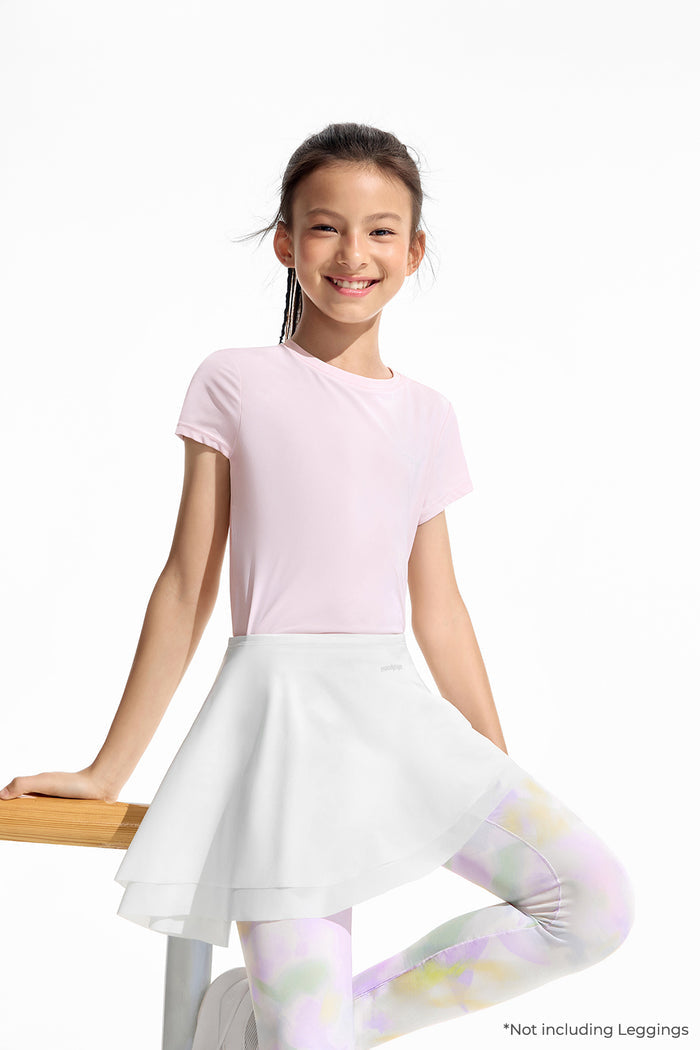 Double-Layer Cover Up Skirt **Cloud Dancer**