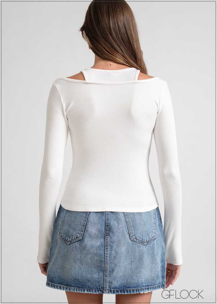 Double Ribbed Top - 170826