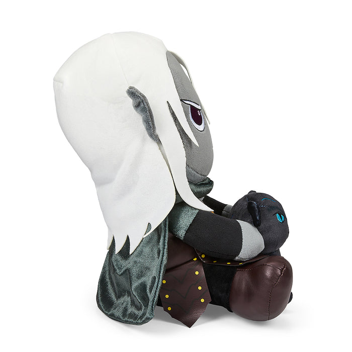 Dungeons & Dragons 13-inch plush of Drizzt and Guenhwyvar featuring detailed soft fabric and vibrant character design.