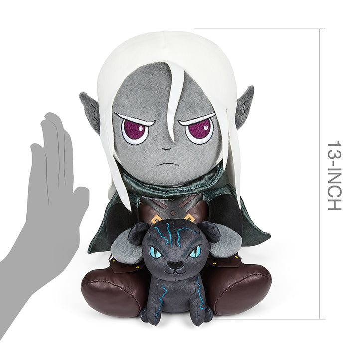 Dungeons & Dragons 13-inch plush featuring Drizzt and Guenhwyvar, soft stuffed figures from the fantasy game series.