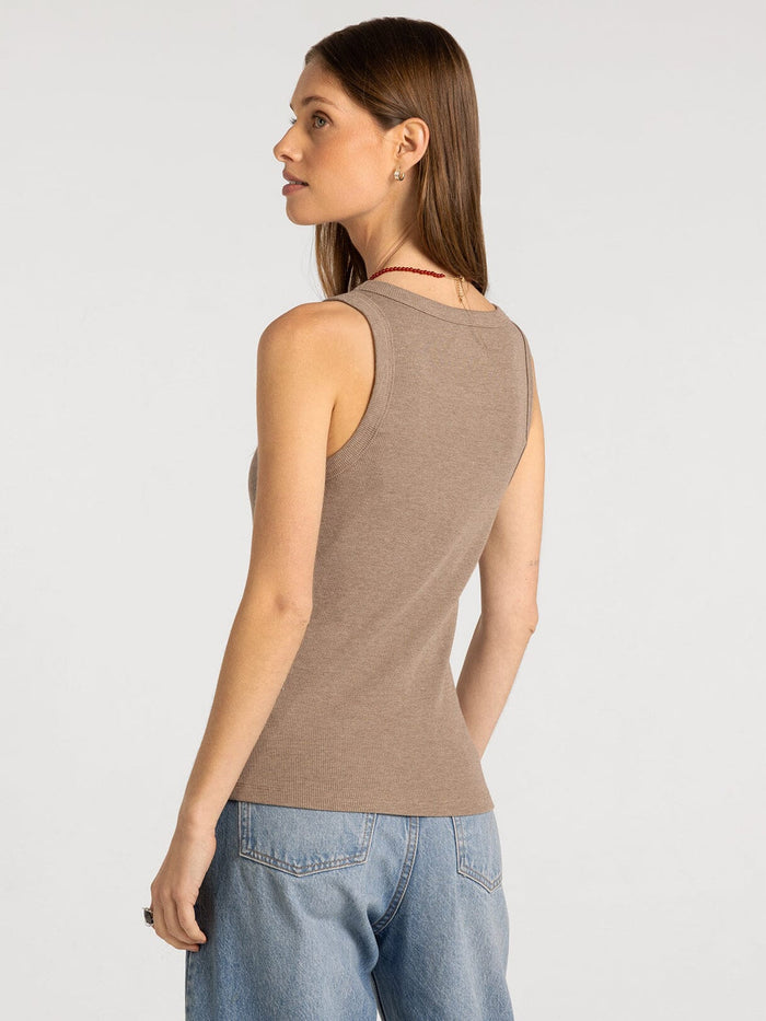 Edlin Tank - Heather Ash Brown