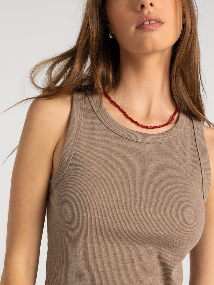 Edlin Tank - Heather Ash Brown