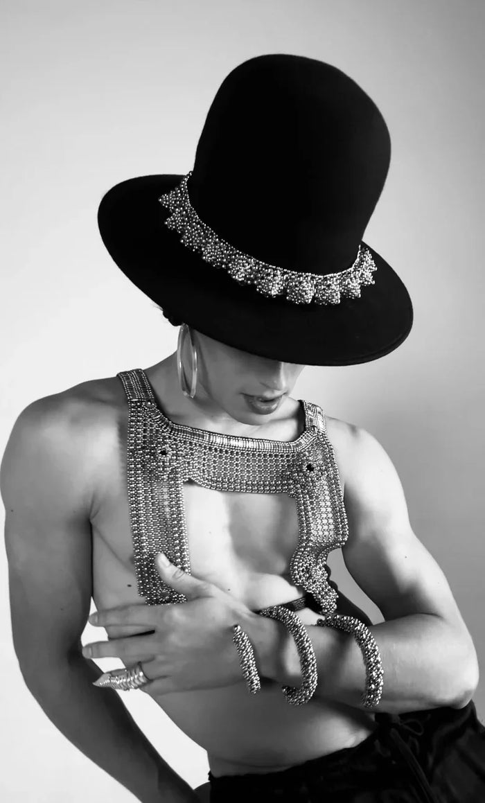 handcrafted eingana hatband in silver by object & dawn