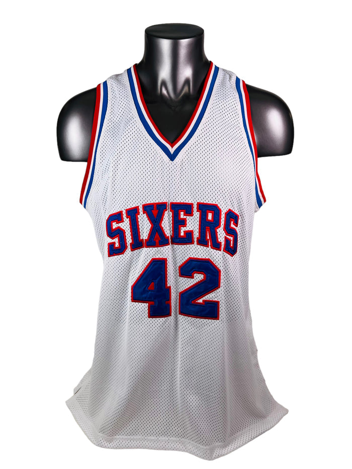 ELTON BRAND PHILADELPHIA SIXERS RETRO SIGNED AUTHENTIC JERSEY ADULT XL