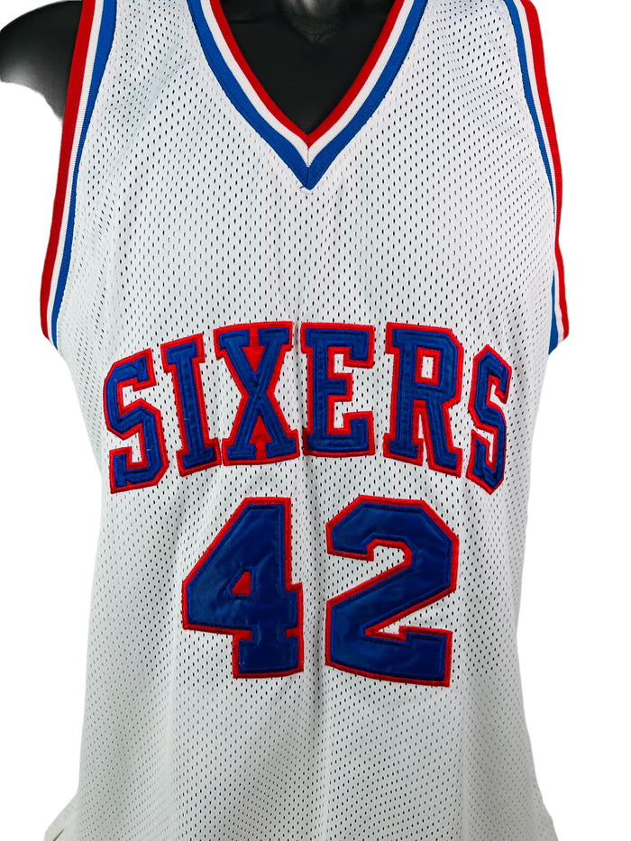 ELTON BRAND PHILADELPHIA SIXERS RETRO SIGNED AUTHENTIC JERSEY ADULT XL