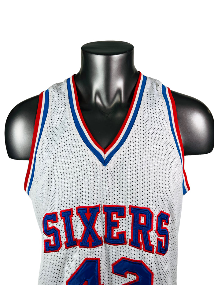 ELTON BRAND PHILADELPHIA SIXERS RETRO SIGNED AUTHENTIC JERSEY ADULT XL