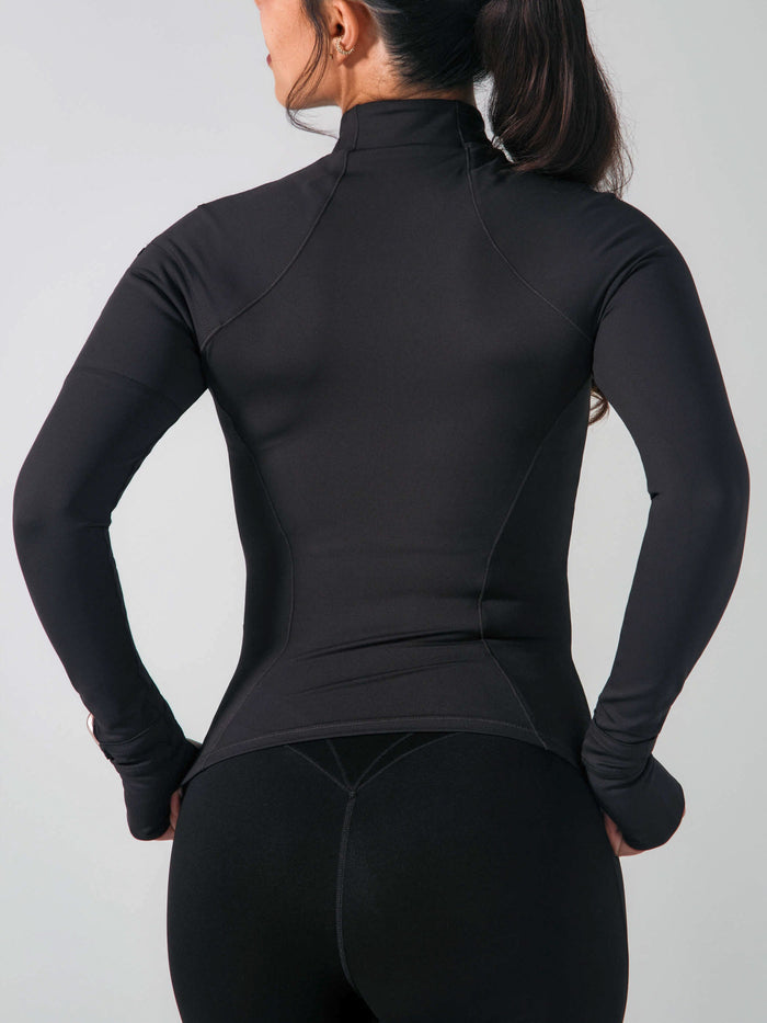 Elysium Zip Jacket - Onyx Black