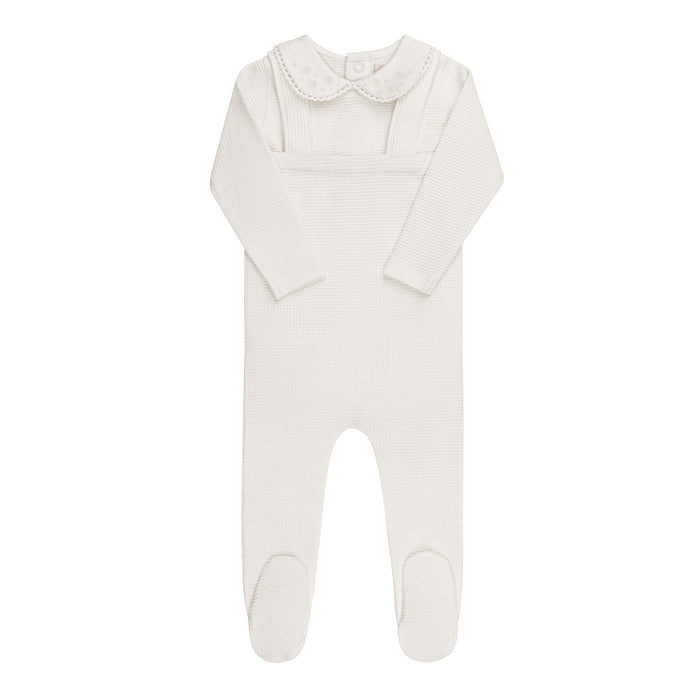 Embroidered Collar Collection - Bodysuit and Overalls