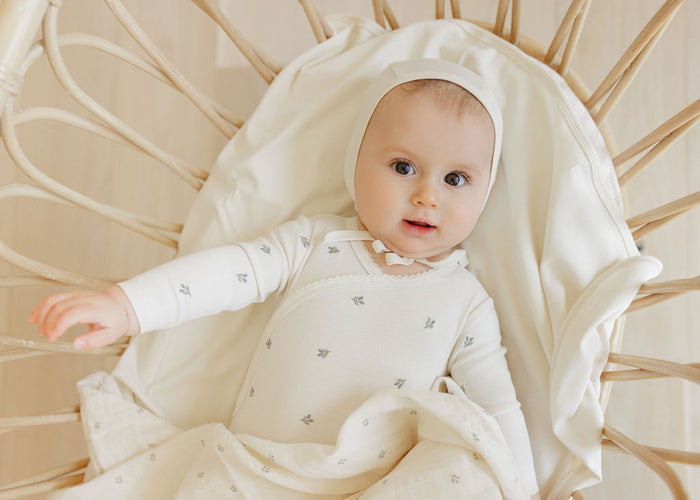 Embroidered Collection - Muslin Swaddle