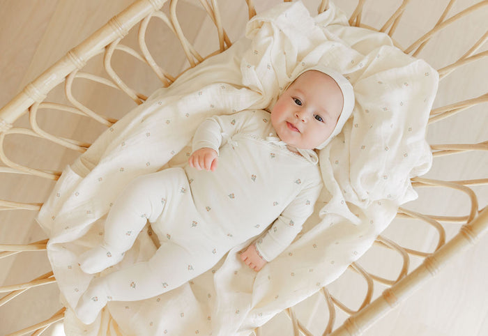 Embroidered Collection - Muslin Swaddle