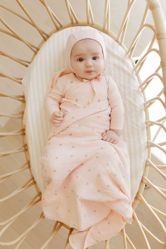Embroidered Collection - Muslin Swaddle