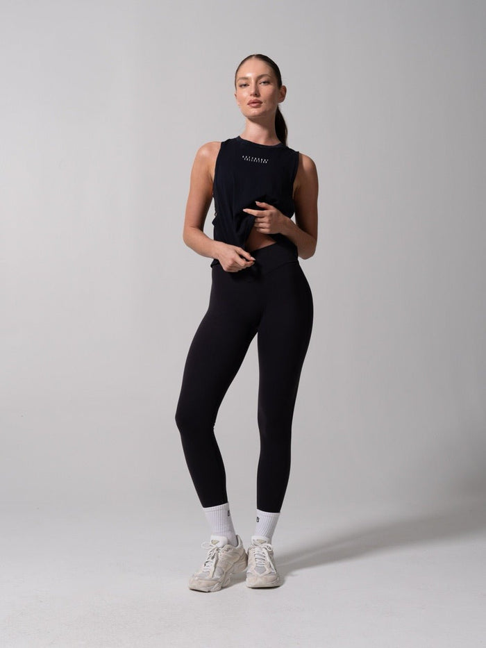 Essential Waist Tank - Onyx Black