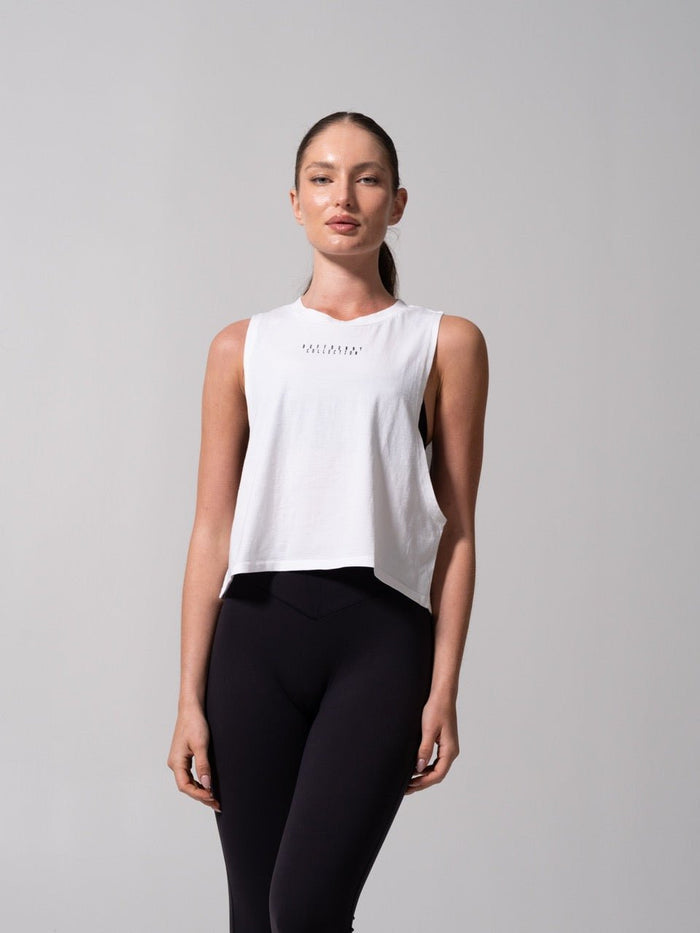 Essential Waist Tank - White