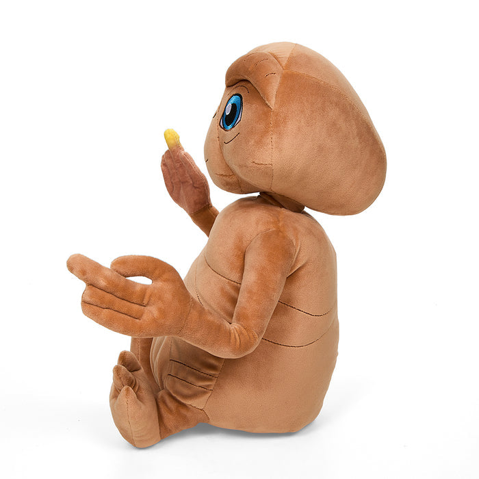 E.T. the Extra-Terrestrial 13-inch interactive plush with light-up chest and finger, soft plush toy featuring detailed facial features.