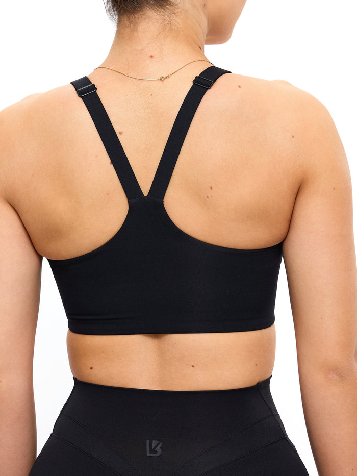 Every Day Airbrush Sports Bra - Onyx Black