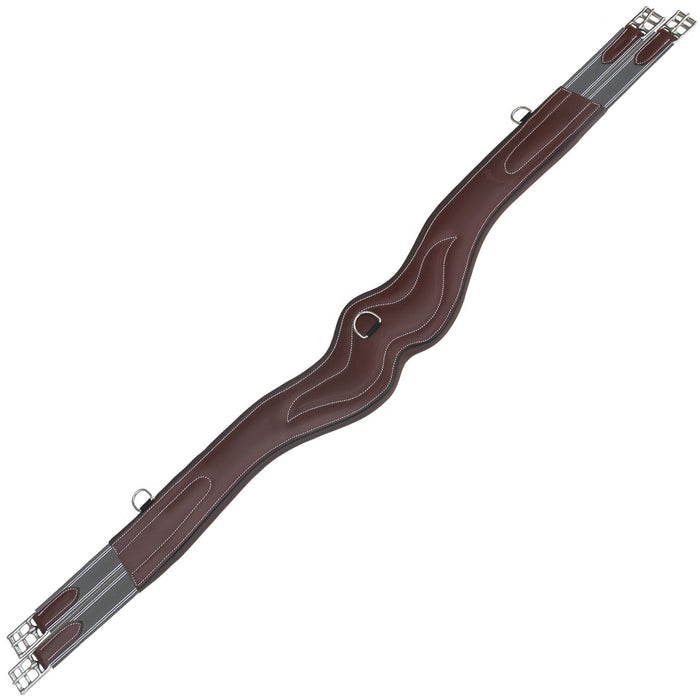 ExionPro 'AdaptLine' Wave Over Lay Girth - Grey Elastic with White Lines
