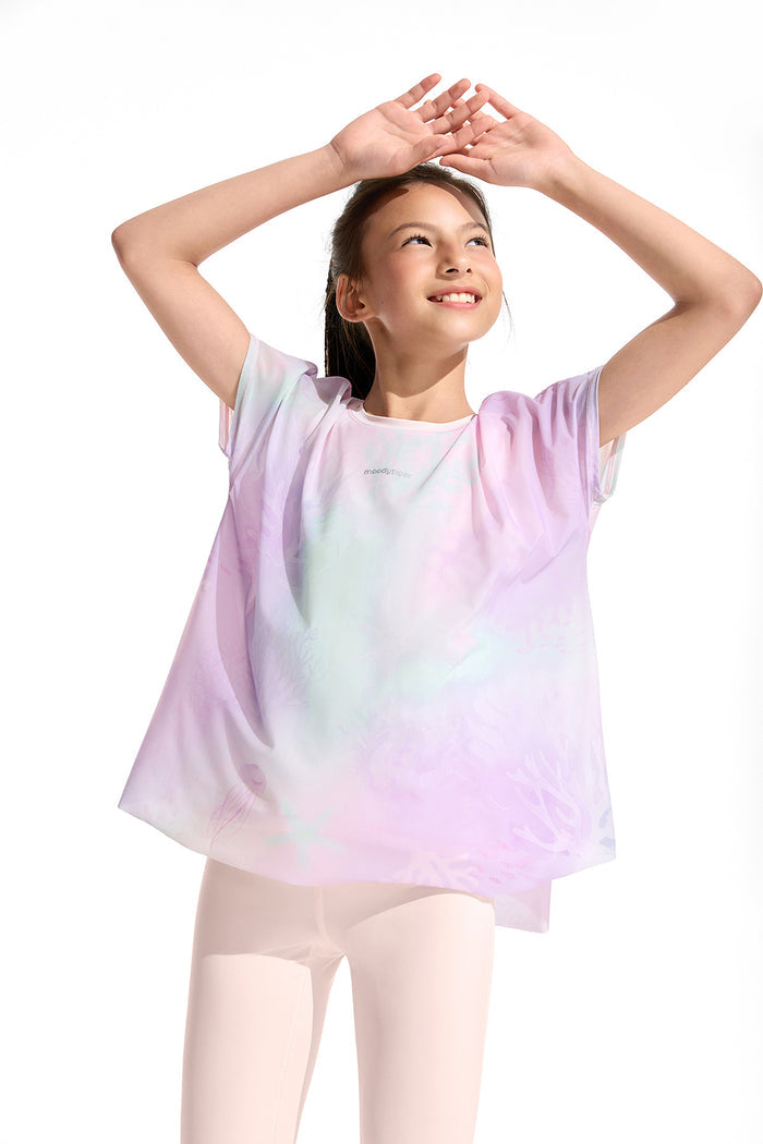 Fairy Short Sleeve Tee **Color Coral Pink Purple**