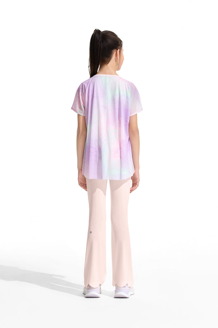 Fairy Short Sleeve Tee **Color Coral Pink Purple**