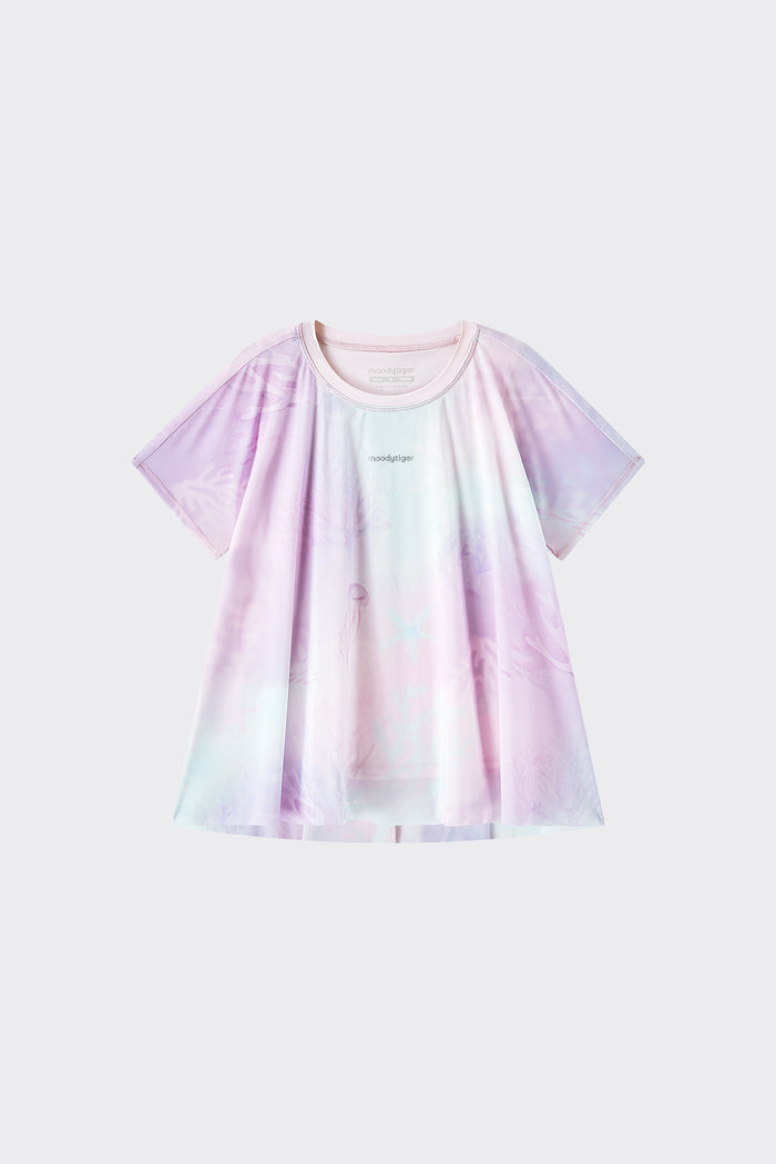 Fairy Short Sleeve Tee **Color Coral Pink Purple**