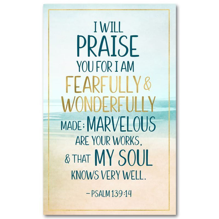 Fearfully and Wonderfully Made Wall Plaque