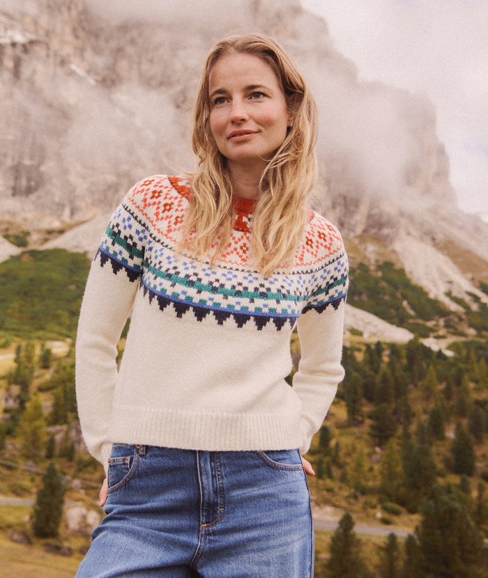 Fiorella Crewneck Sweater - Multi Fair Isle