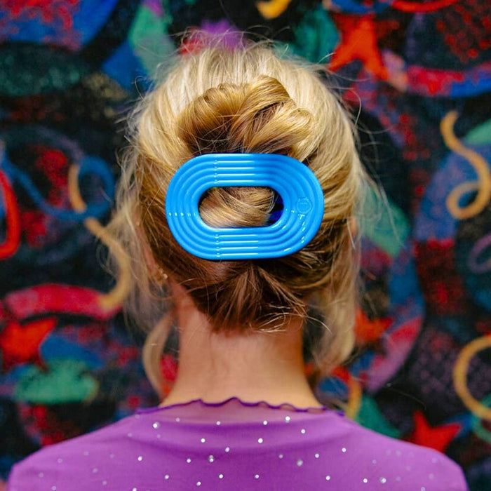Flat Round Hair Clip | Large | Miami Vice