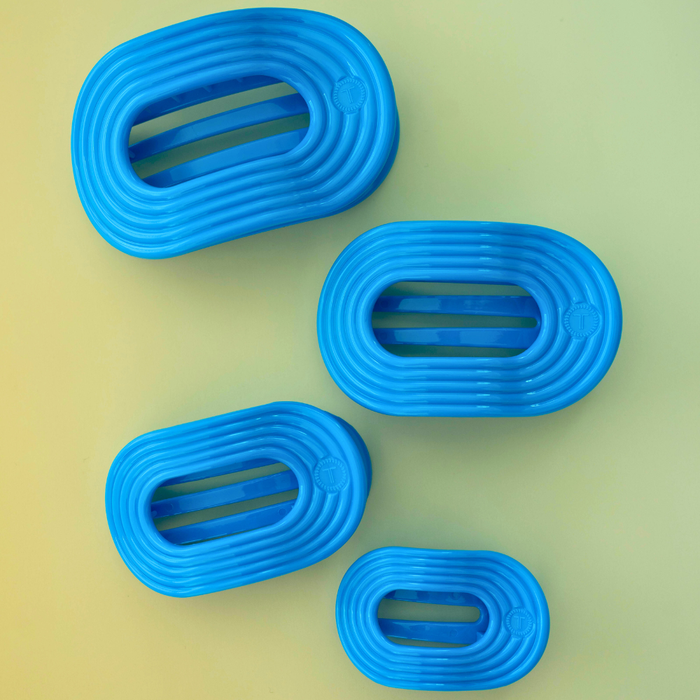 Flat Round Hair Clip | Large | Miami Vice