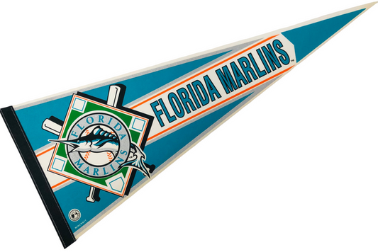 FLORIDA MARLINS VINTAGE 1990'S MLB PENNANT - DEADSTOCK