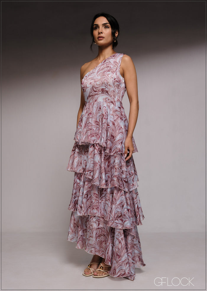 Frill Detailed Maxi Dress - 220526