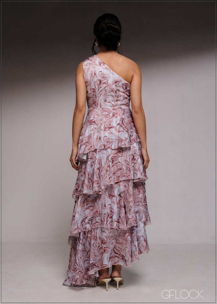 Frill Detailed Maxi Dress - 220526