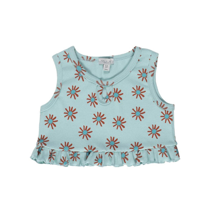 Frilled Ribbed Top Allover Suns image 0