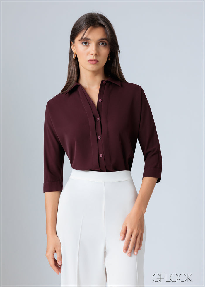 Front Pleat Top - 200726