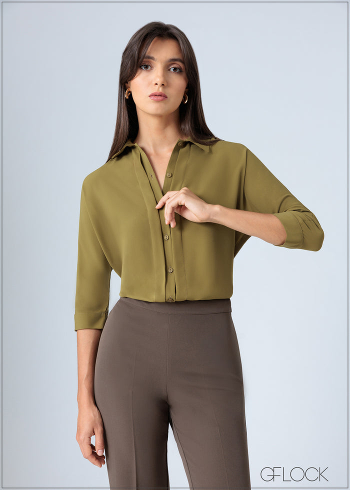 Front Pleat Top - 200726