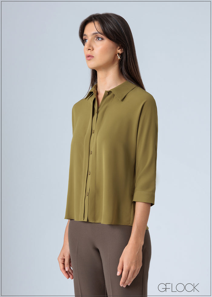 Front Pleat Top - 200726