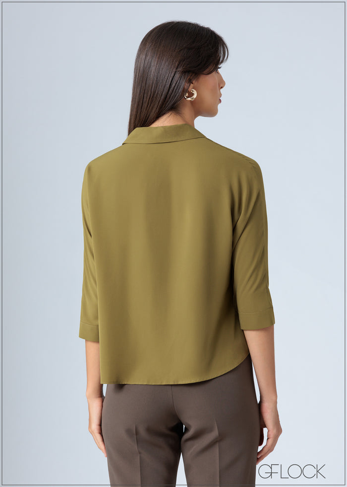 Front Pleat Top - 200726
