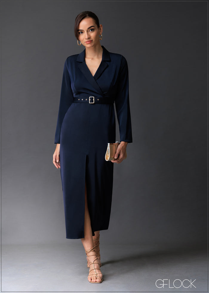 Front Slit Detailed Dress - 020525