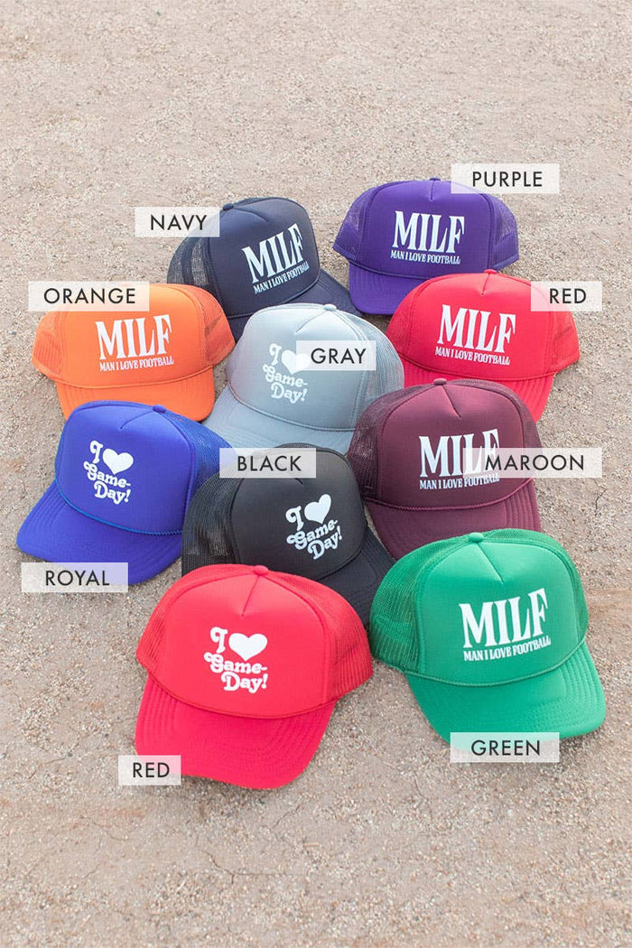 Game Day Football Season Mesh Trucker Hat Cap