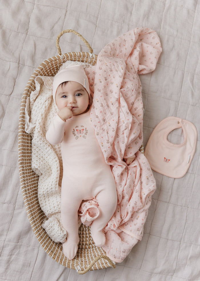 Garden Floral Print Collection - Muslin Bib