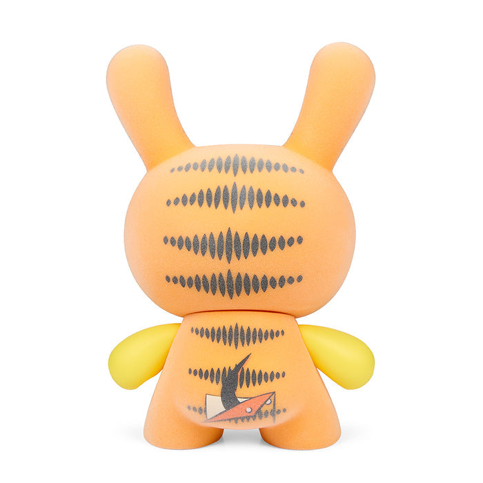 Garfield and Odie "El Impostor" 8-inch Dunny art figure by WuzOne, featuring cartoon-style characters with detailed designs.