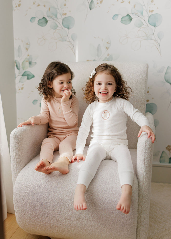 Girls Pajamas – Pink – Speckled Bunny