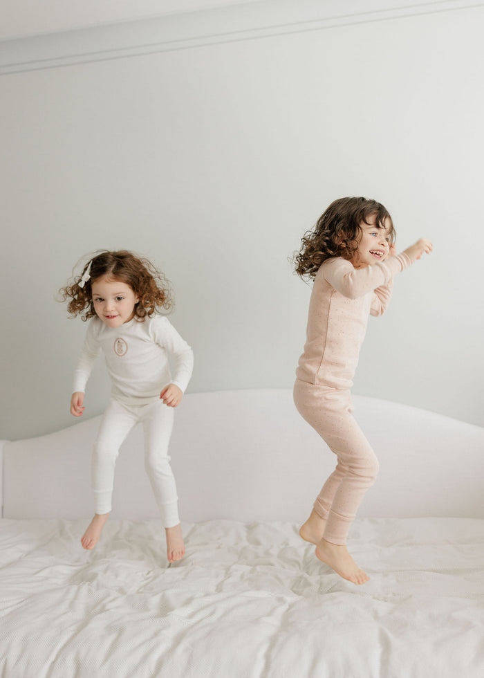 Girls Pajamas – Pink – Speckled Bunny
