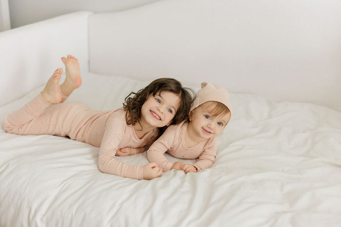Girls Pajamas – Pink – Speckled Bunny
