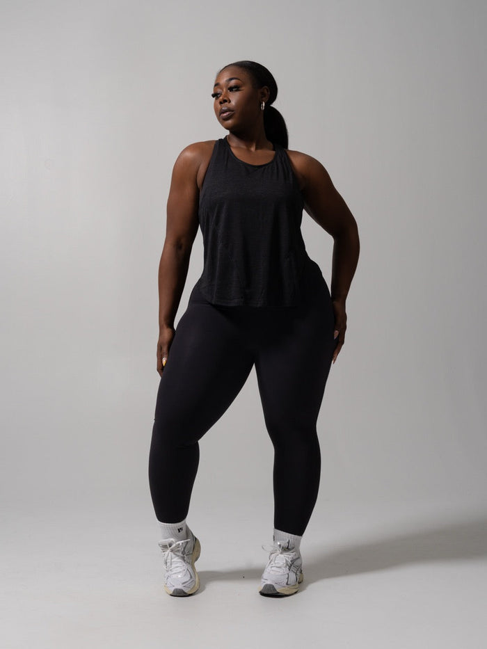 Go With The Flow Hip Tank - Onyx Black